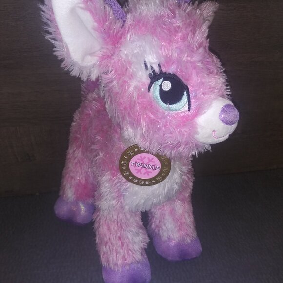 Build-a-Bear Pink Reindeer Twinkle Sparkle Stuffed Animal Christmas Plush - Picture 2 of 9